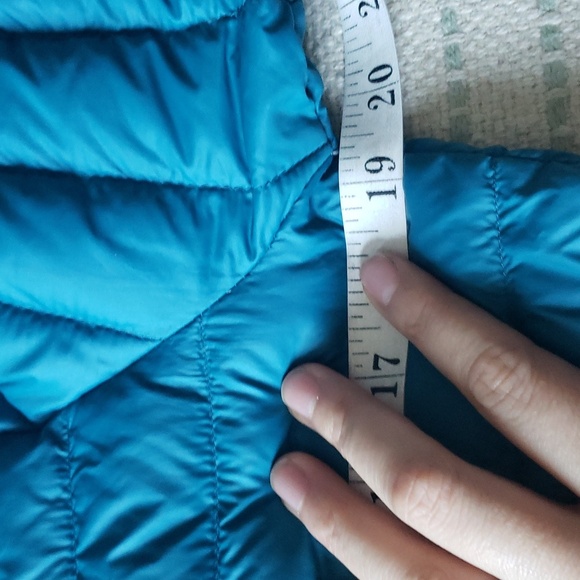 Woods women's water repellant down light puffer jacket teal green small - Picture 2 of 13